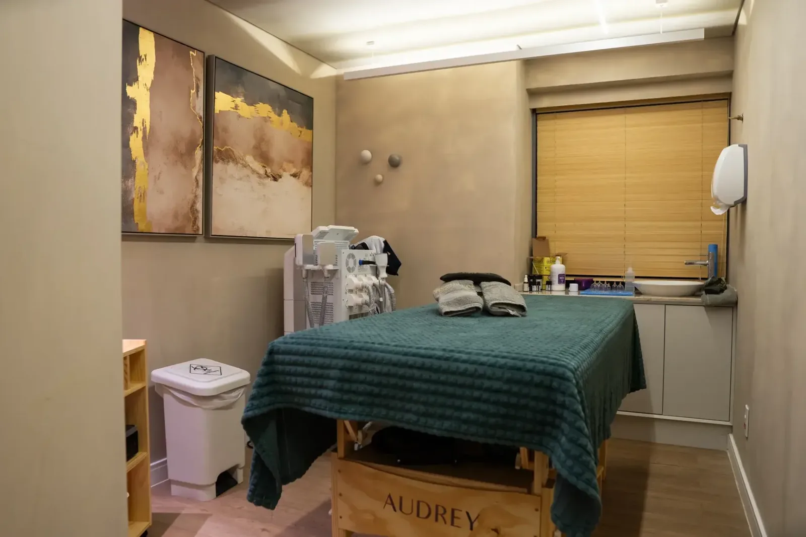 Sala de estética e spa do Instituto AG